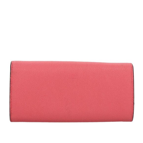 FENDI Peek A Boo Long Wallet Leather Pink 8M0427 - Picture 2 of 16
